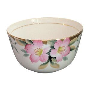 Noritake Azalea Porcelain cranberry Bowl Japan 5" Discontinued Floral Design
